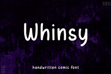 Whinsy - Minimalist handwritten font
