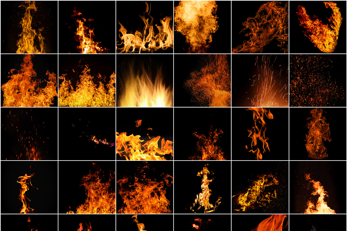 Fire Burning Effect Overlays, a Brushes & More by PhotoSpirit (Photo 9 of 10)