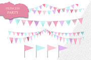 Triangle Party Flags – Clipart Pack, an Illustration by aniunova (Thumbnail 4 of 6)