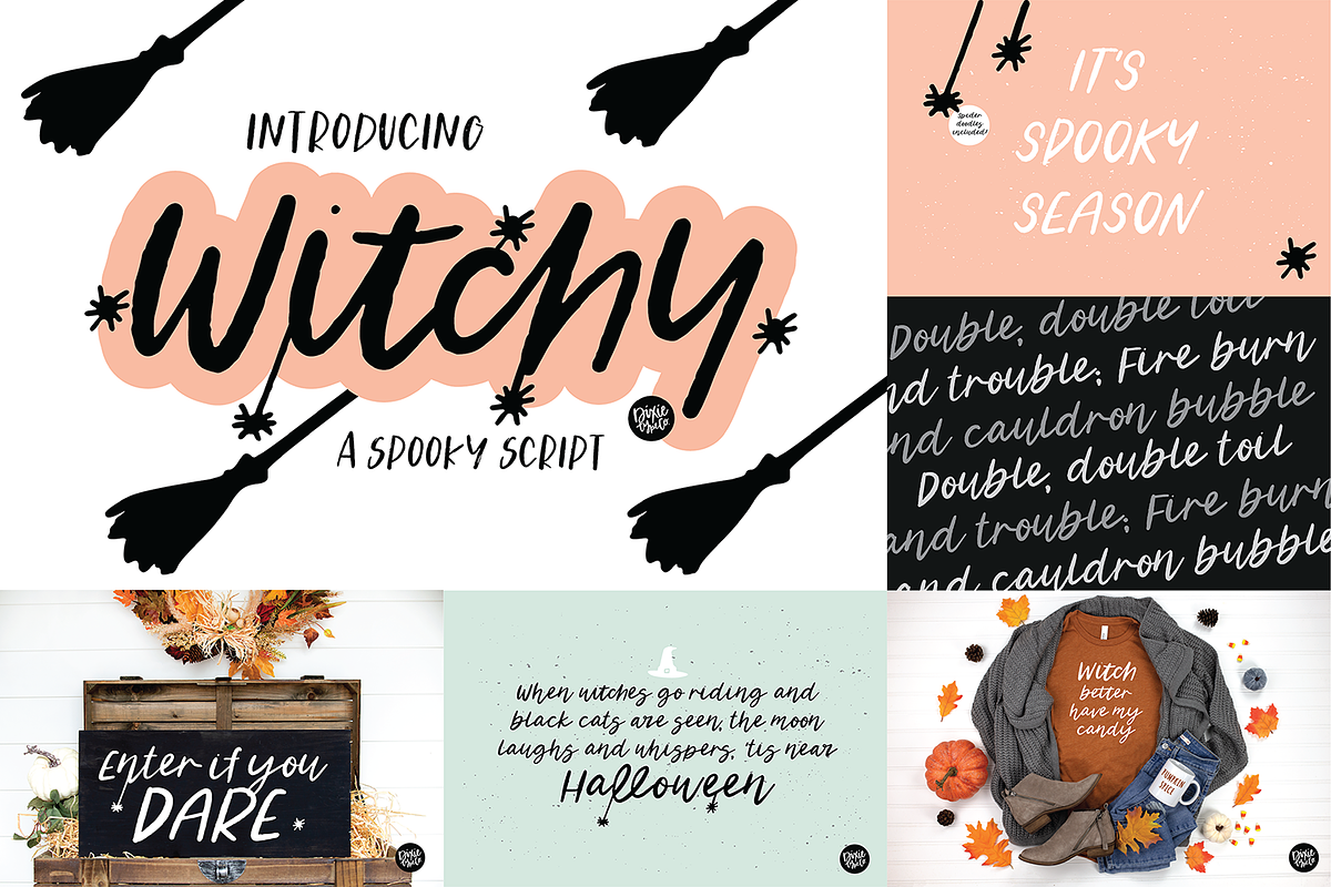 HALLOWEEN Font Bundle, a Script Font by Blush Font Co. (Photo 3 of 9)