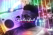 Colorful Lens Burn Photo Effect, a Layer Style Add-On by WudelMbois Studio (Thumbnail 1 of 3)