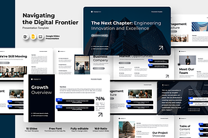 Engineering Innovation Google Slides, a Presentation Template by QR Design Studio
