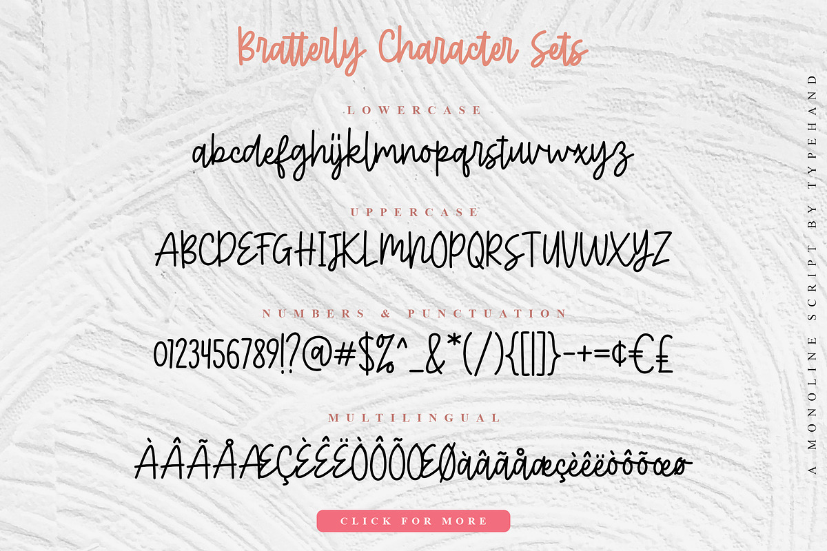 Bratterly - Monoline Script preview 7