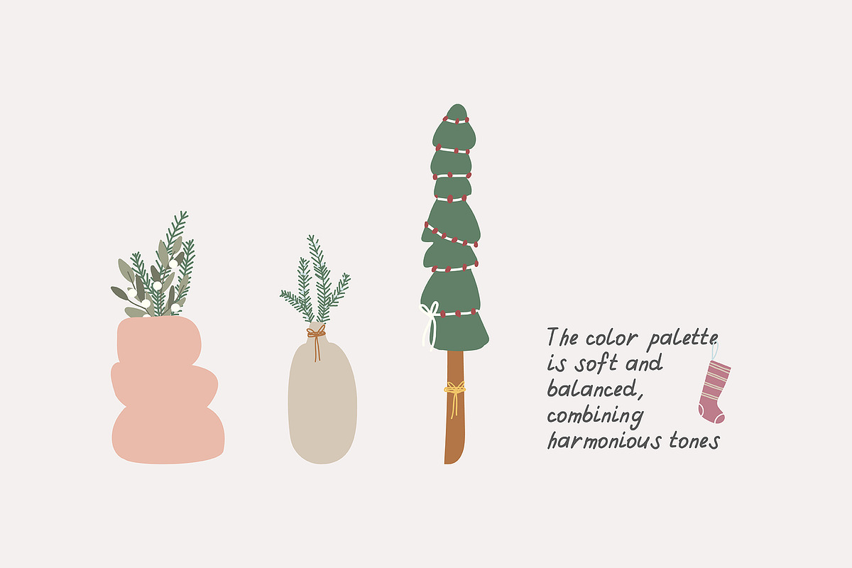 Sustainable Christmas Illustrations, a Seasonal Illustration by JuDesign (Photo 14 of 14)