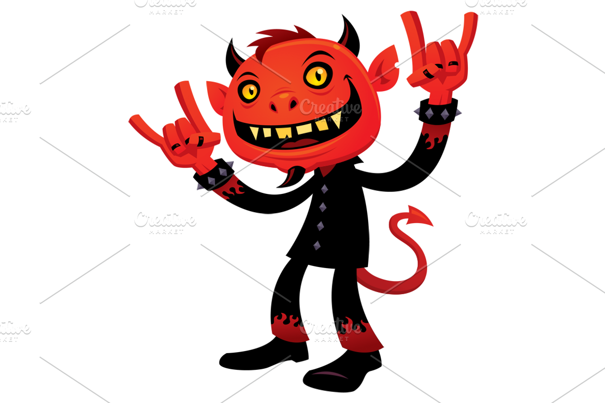 Heavy Metal Devil, an Illustration by Schwegel Illustration