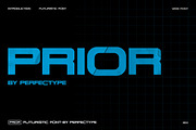 Prior Futuristic Sans Serif Font, a Sans Serif Font by Perfectype (Thumbnail 1 of 10)