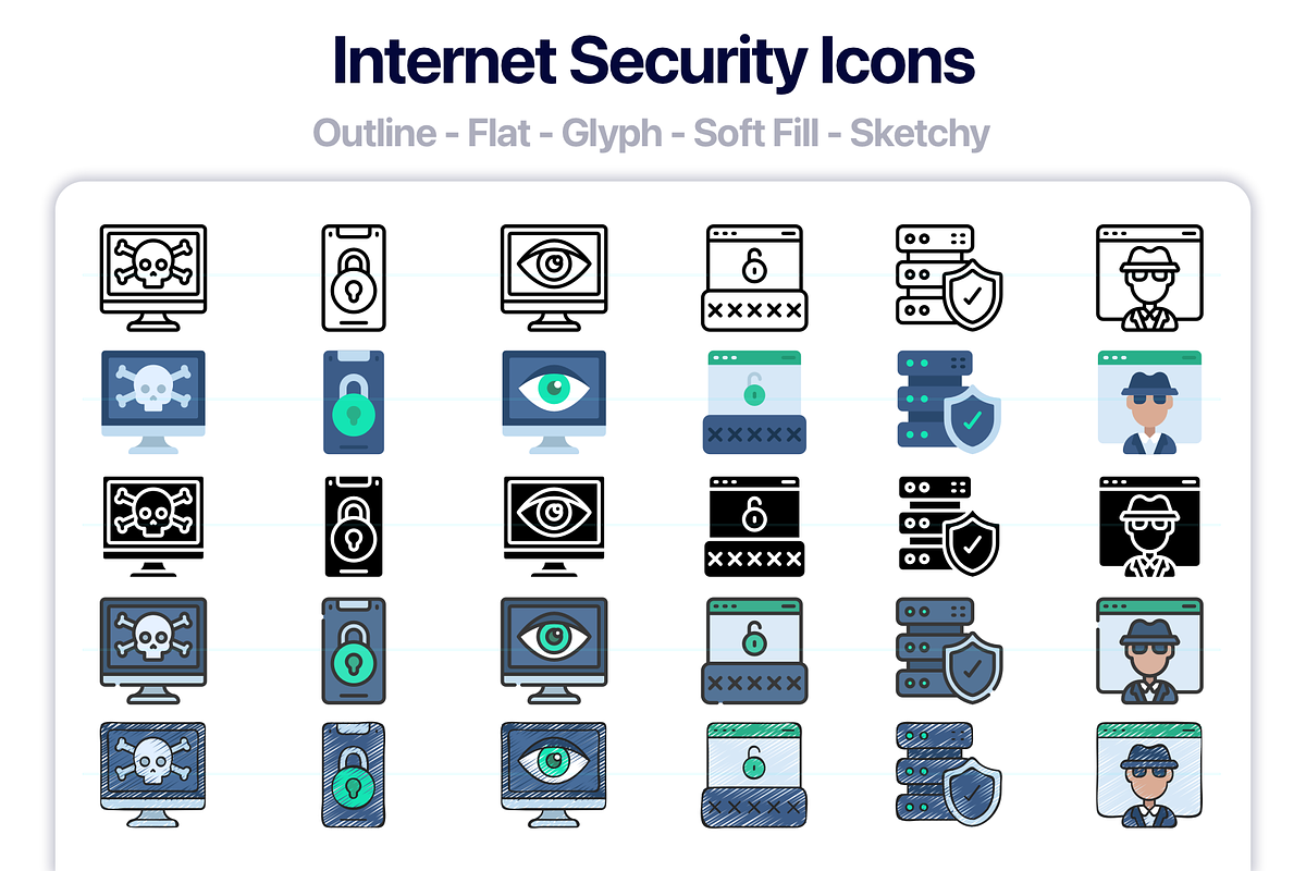 500 Internet Security Vector Icons, an Outline Icon by Juicy Icons (Photo 5 of 5)