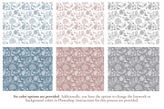 Medical Toile de Jouy Pattern, a Background Graphic by Hughes Studio (Thumbnail 2 of 8)
