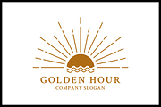 Golden Hour Sun Logo Template, a Branding & Logo Template by Pentaclay (Thumbnail 1 of 4)