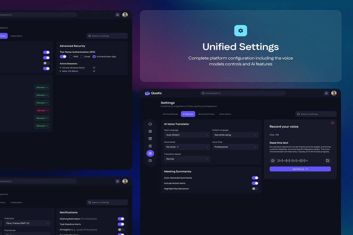 AI-Powered Meeting Assistant UI Kit, an UI Kit Template by Creative Perspective (Photo 7 of 8)