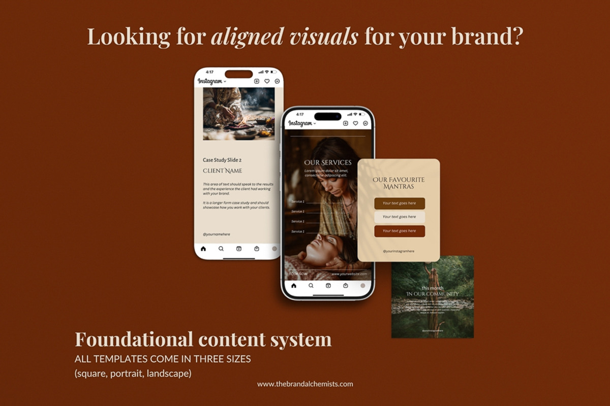 Modern Alchemist Instagram Templates, a Social Media Template by The Brand Alchemists (Photo 3 of 13)