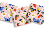 Strawberry Gouache Style Pattern Set, a Pattern Graphic by LoveDesignShop (Thumbnail 3 of 4)