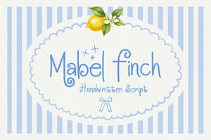 Mabel Finch - Handwritten Script, a Handwritten Font by HipFonts