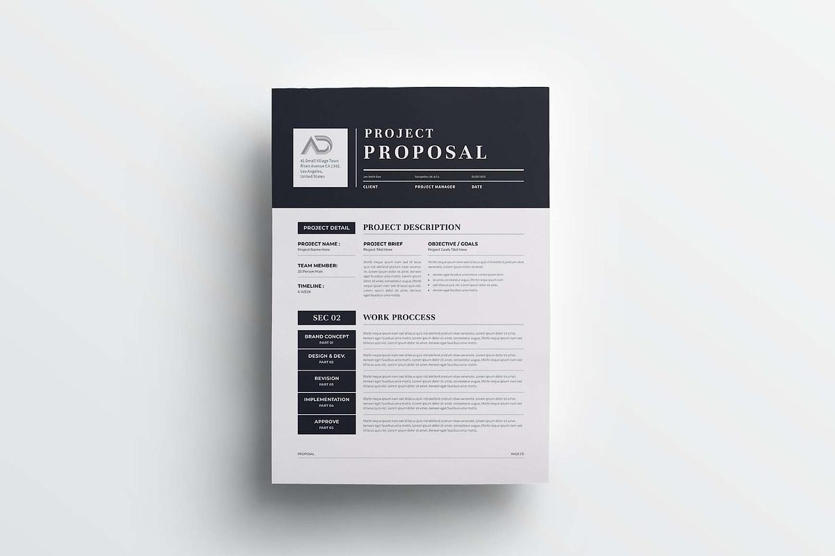 Proposal | MS Word & Indesign, a Stationery Template by design_hut (Photo 3 of 7)