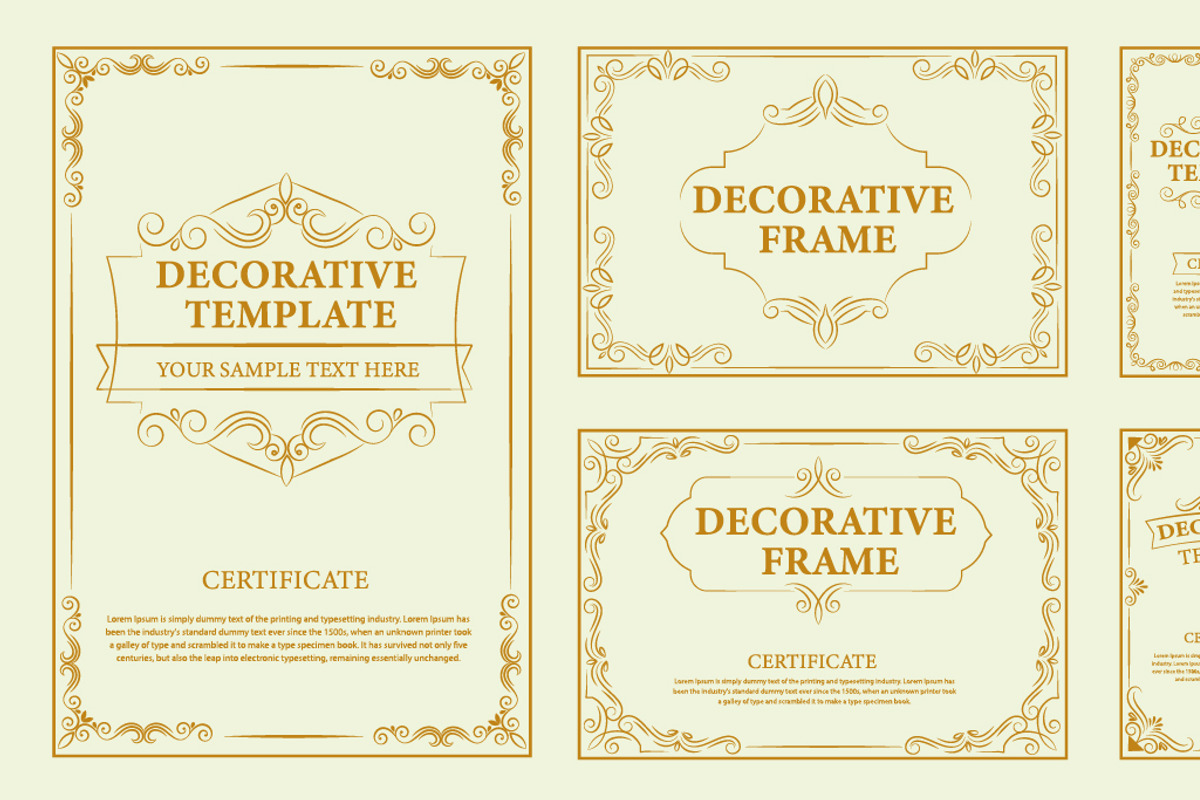 Decorative vintage frames, borders, an Object Graphic by Drum-magic