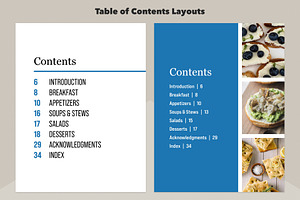 InDesign Digital Cookbook Template