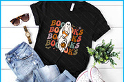 Booooks Ghost Halloween Groovy SVG, a Graphic by Creativeusart (Thumbnail 1 of 4)
