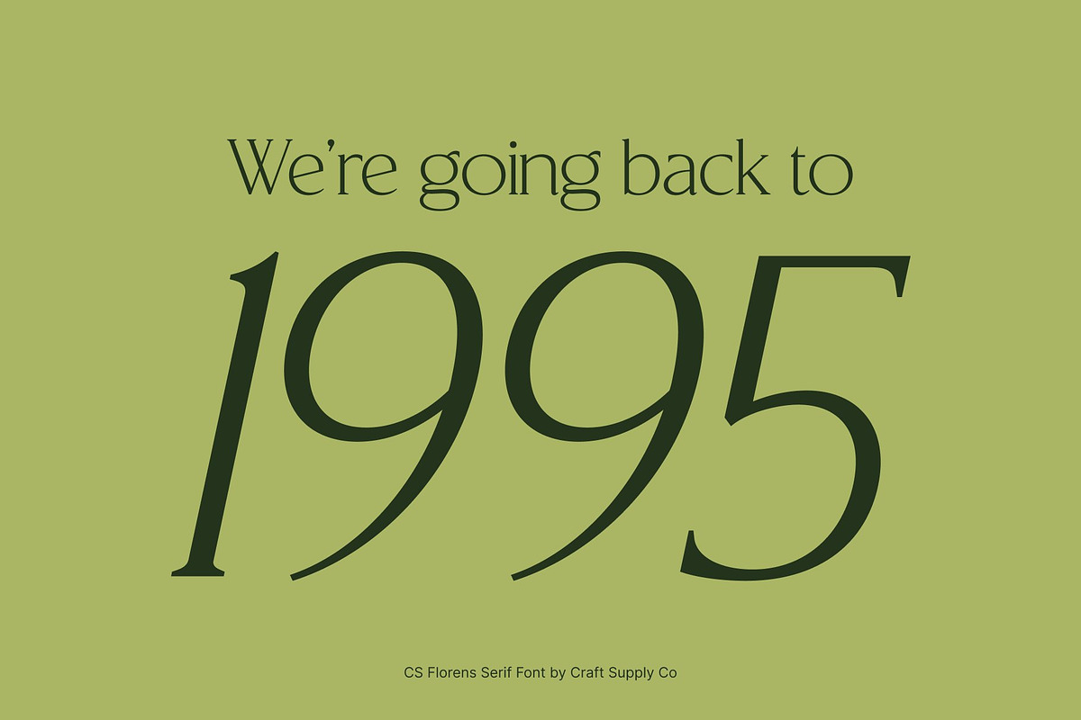 CS Florens – Elegant Serif Font, a Serif Font by Craft Supply Co. (Photo 4 of 8)