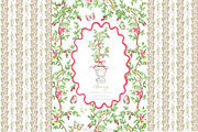 Spring Garden Toile Pink Butterfly, a Graphic by LABFcreations (Thumbnail 1 of 4)