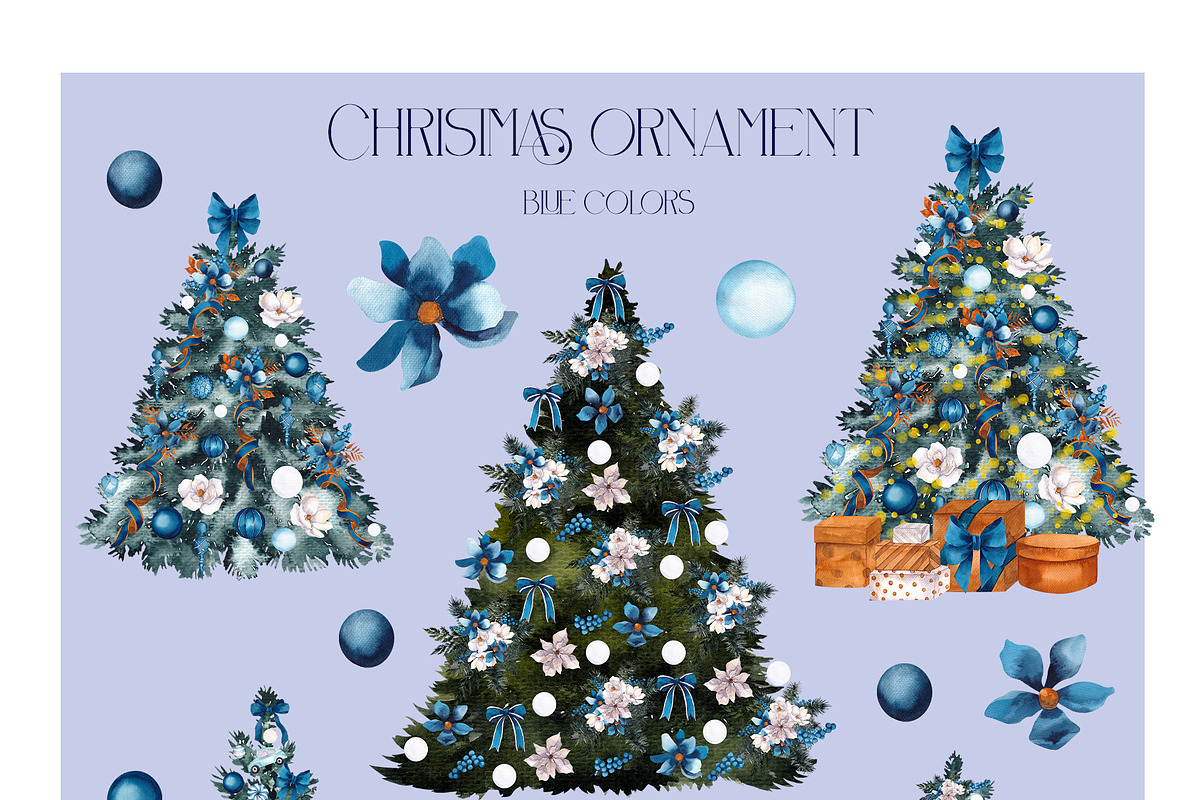 Watercolor Christmas ornaments, an Object Graphic by ma_i_vi (Photo 7 of 20)