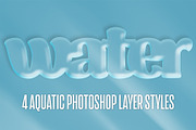 4 Water Photoshop Layer Styles, a Layer Style Add-On by P-G-H (Thumbnail 2 of 4)