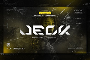 JECK - Futuristic and Cyberpunk Font