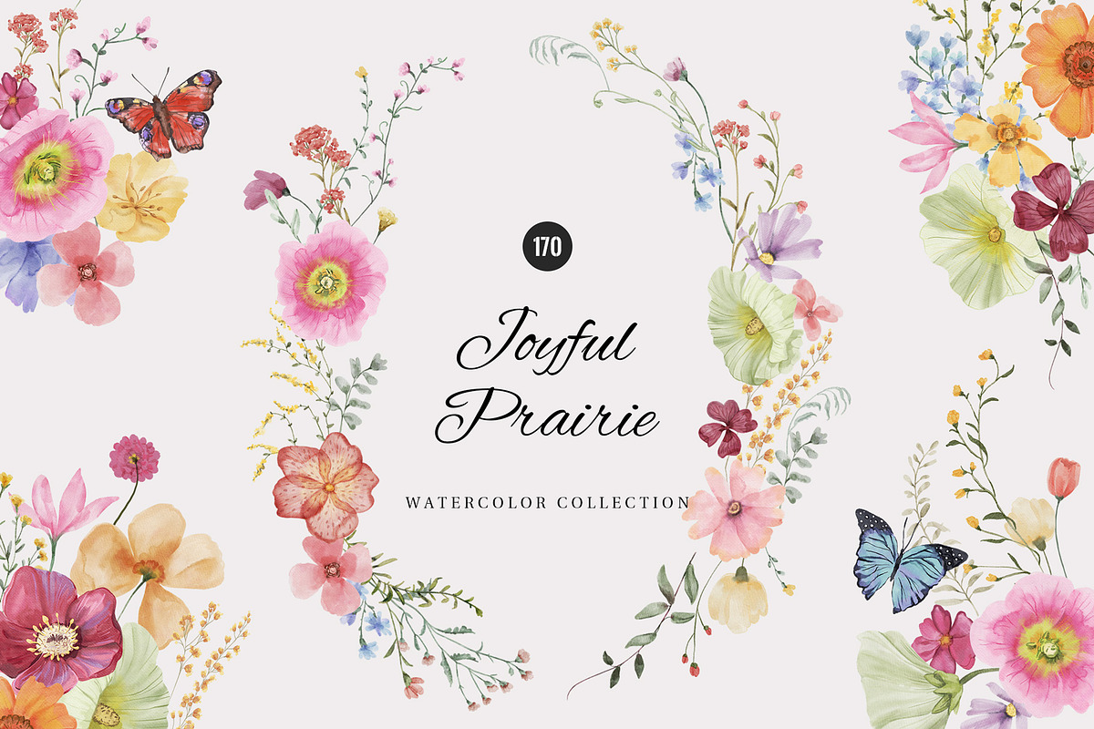 Joyful Prairie wildflowers, an Illustration by SunnyAfternoons (Photo 1 of 14)