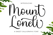 Mount Loneli, a Script Font by Strong.co (Thumbnail 1 of 7)