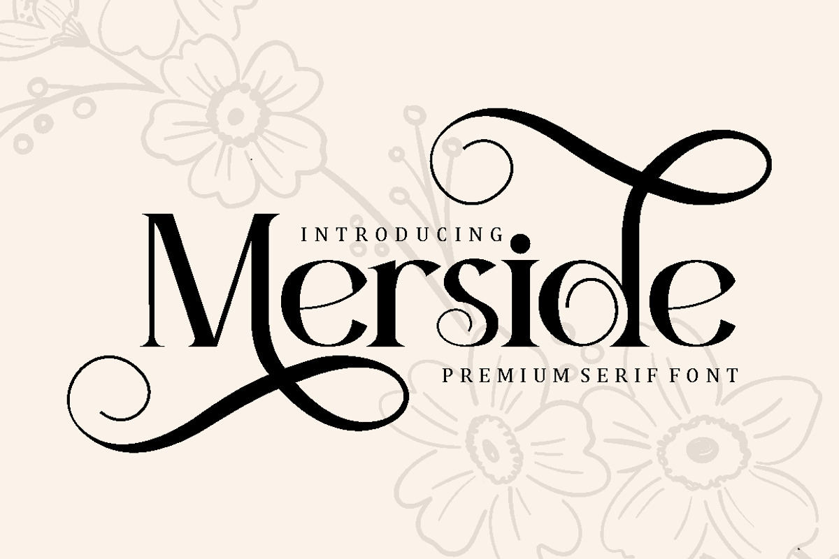 Merside - Premium Serif Font, a Serif Font by PutraCetol Studio (Photo 1 of 11)