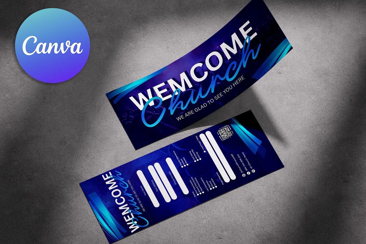 Church Welcome Card Template Canva preview 2