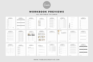 Minimalist Mega Workbook Canva