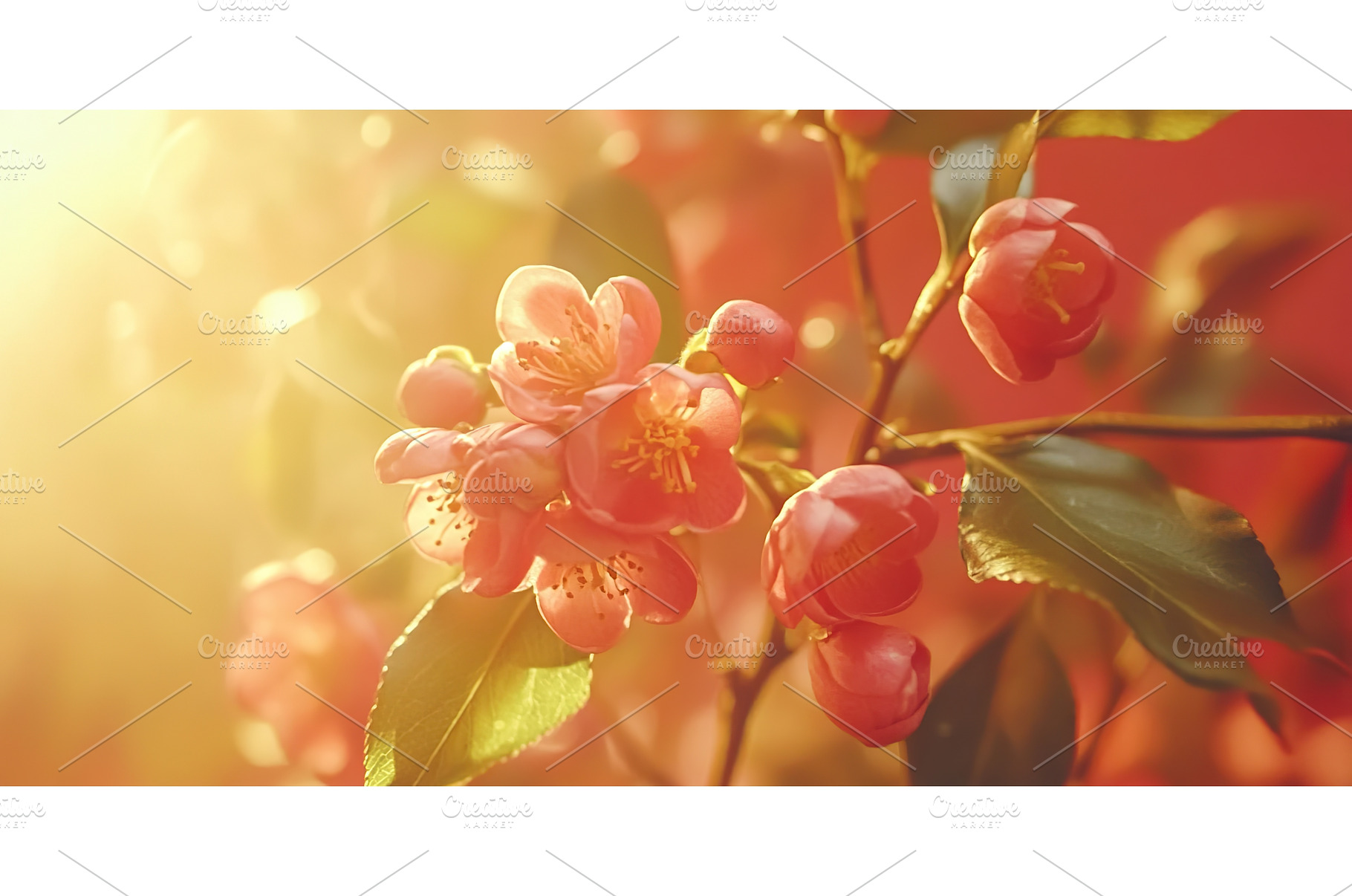 Peach blossom blooms on branches, a Nature Photo by Lermont51
