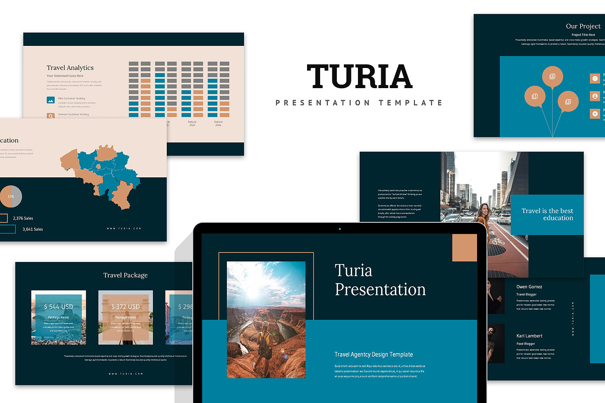 Turia : Travel Agent Keynote, a Presentation Template by Punkl Camp (Photo 1 of 9)