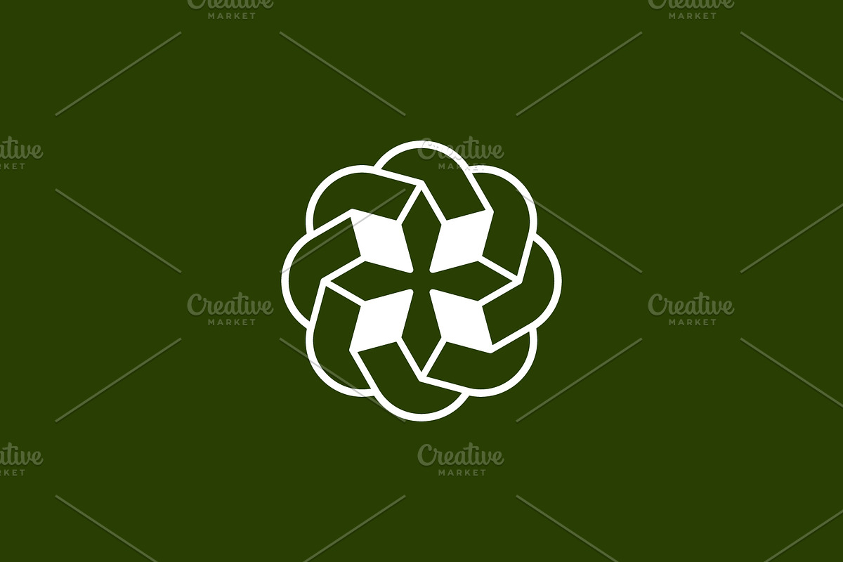 star united community flower logo, a Branding & Logo Template by Rasagama Studio