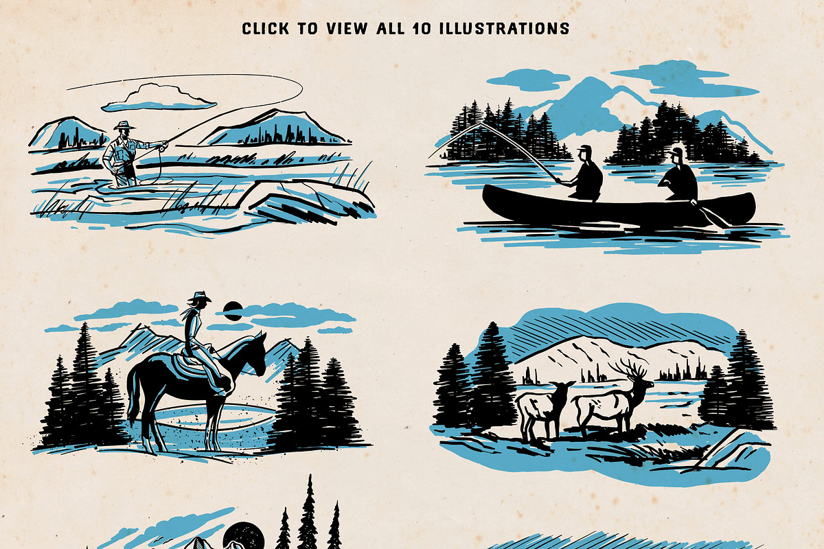 Wilderness Spot Art Collection, an Illustration by Nathan Brown (Photo 3 of 7)