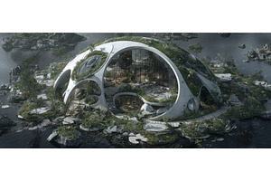 Modern sustainable architectural, an Architecture Photo by ZinetroN