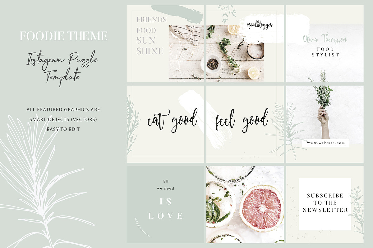 Instagram Puzzle Posts - 3 Themes, a Social Media Template by Youandigraphics (Photo 11 of 16)