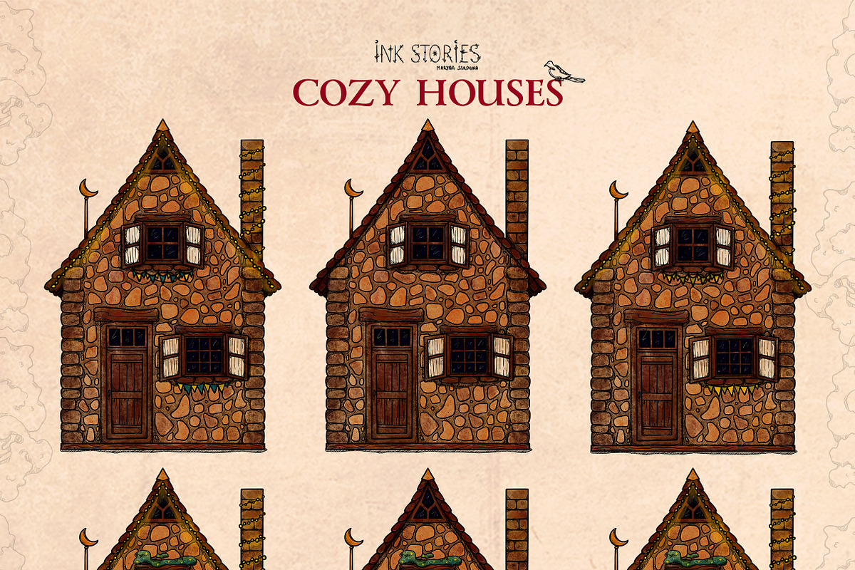 Cozy Houses, an Object Illustration by Ink Stories (Photo 2 of 22)
