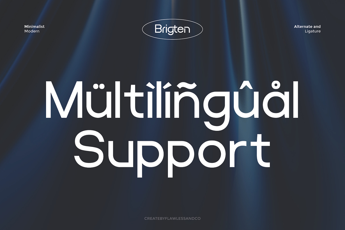Brigten - Corporate Sans Serif Font, a Sans Serif Font by Flawless And Co (Photo 9 of 10)