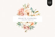 Delicate Flowers, a Decorative Illustration by PeDe Designs (Thumbnail 3 of 8)