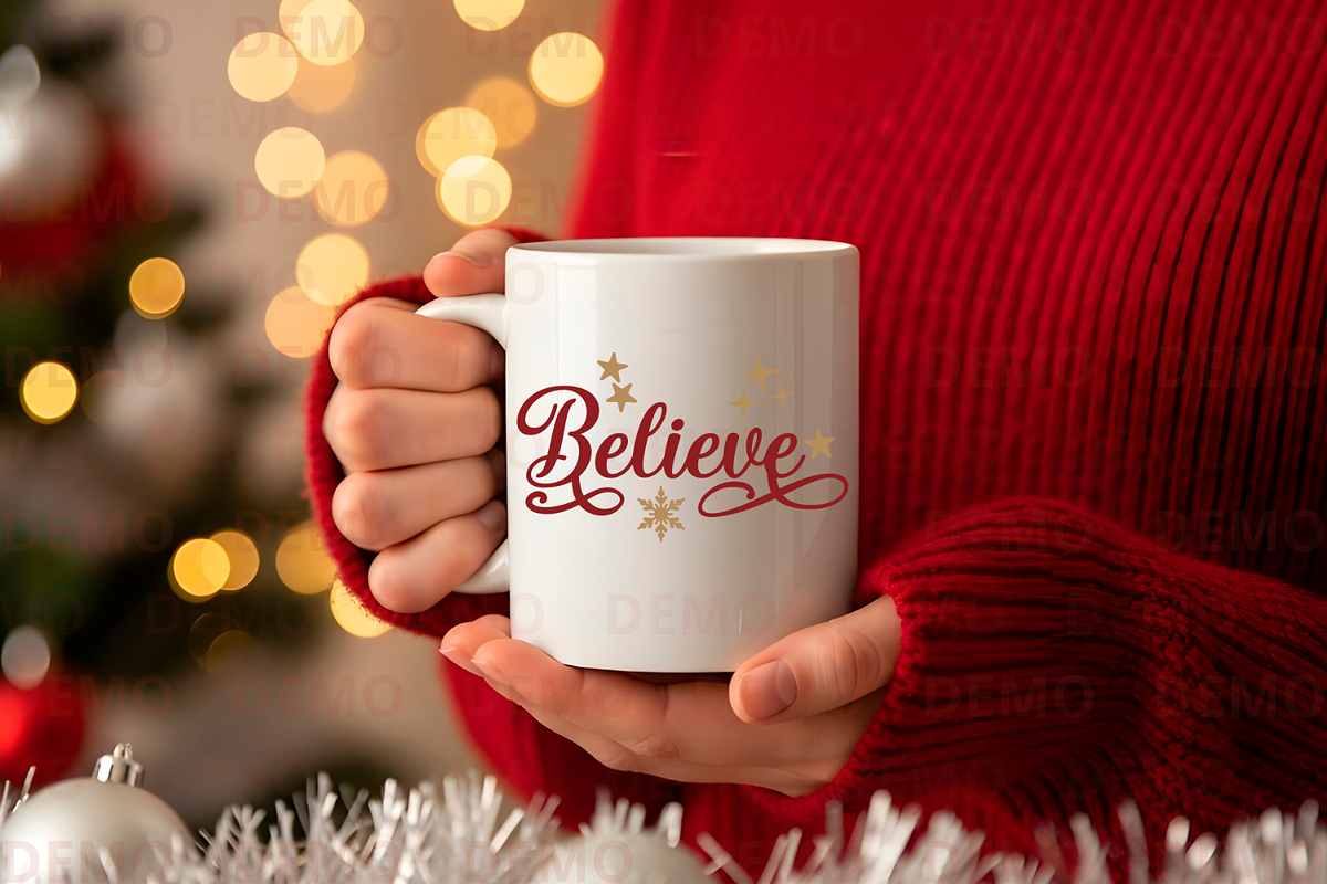 Festive 11oz Coffee Mug Mockup, a Cups & Container Mockup by animatizmagix (Photo 3 of 4)