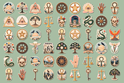 Grimoire Gold Occult Clipart Set, an Object Graphic by Jakayla Digital Co (Thumbnail 14 of 14)