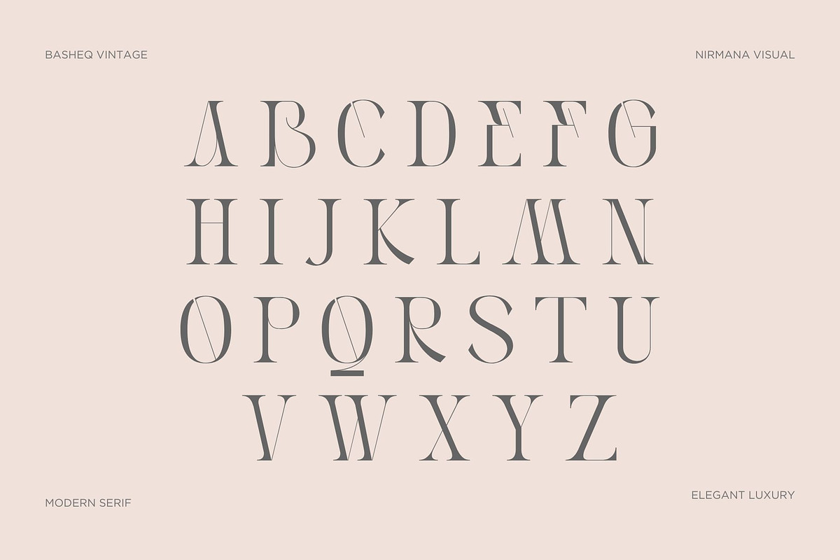 Basheq Vintage - Modern Serif, a Serif Font by Nirmana Visual (Photo 12 of 18)