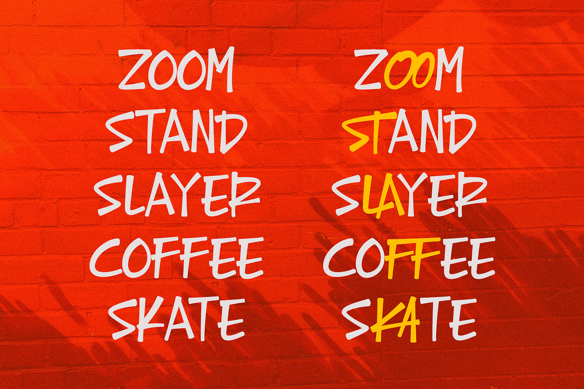 Baquan Starlay Font Handmade Style, a Sans Serif Font by Maulana Creative (Photo 2 of 7)