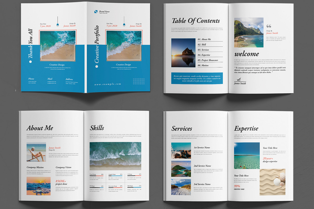 Creative Portfolio Design Layout, a Brochure Template by MightyDesign (Photo 1 of 6)