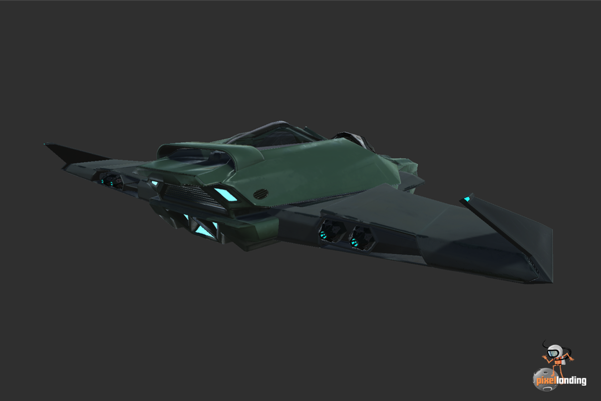 Sci-Fi Spaceship Vehicle, a Cars & Vehicle 3D Model by Pixel Landing (Photo 5 of 7)
