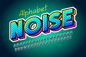 Colorful 3d Display Alphabet