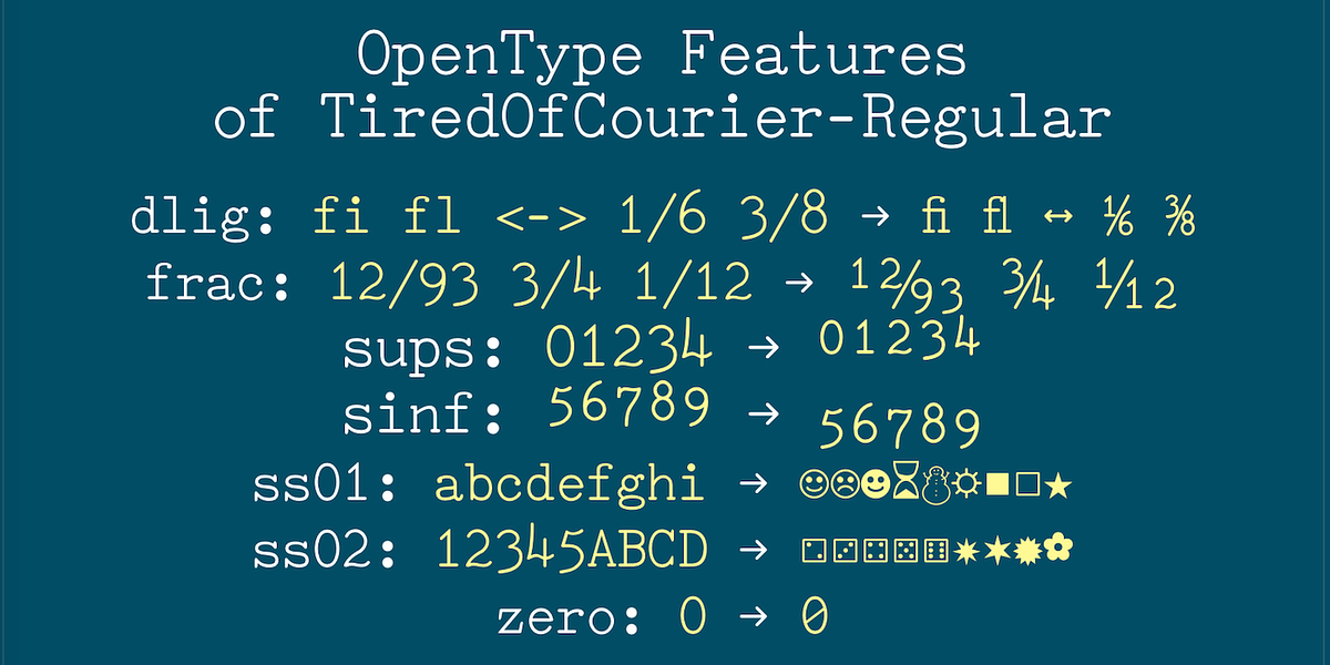 TiredOfCourier, a Font by Ingrimayne Type (Photo 4 of 11)