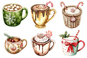 Christmas Coffee Cup Clipart, an Illustration by Daily.Designs (Thumbnail 5 of 5)