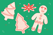 Christmas Decorations Vector, a Decorative Illustration by TheFoodAtlas (Thumbnail 7 of 19)